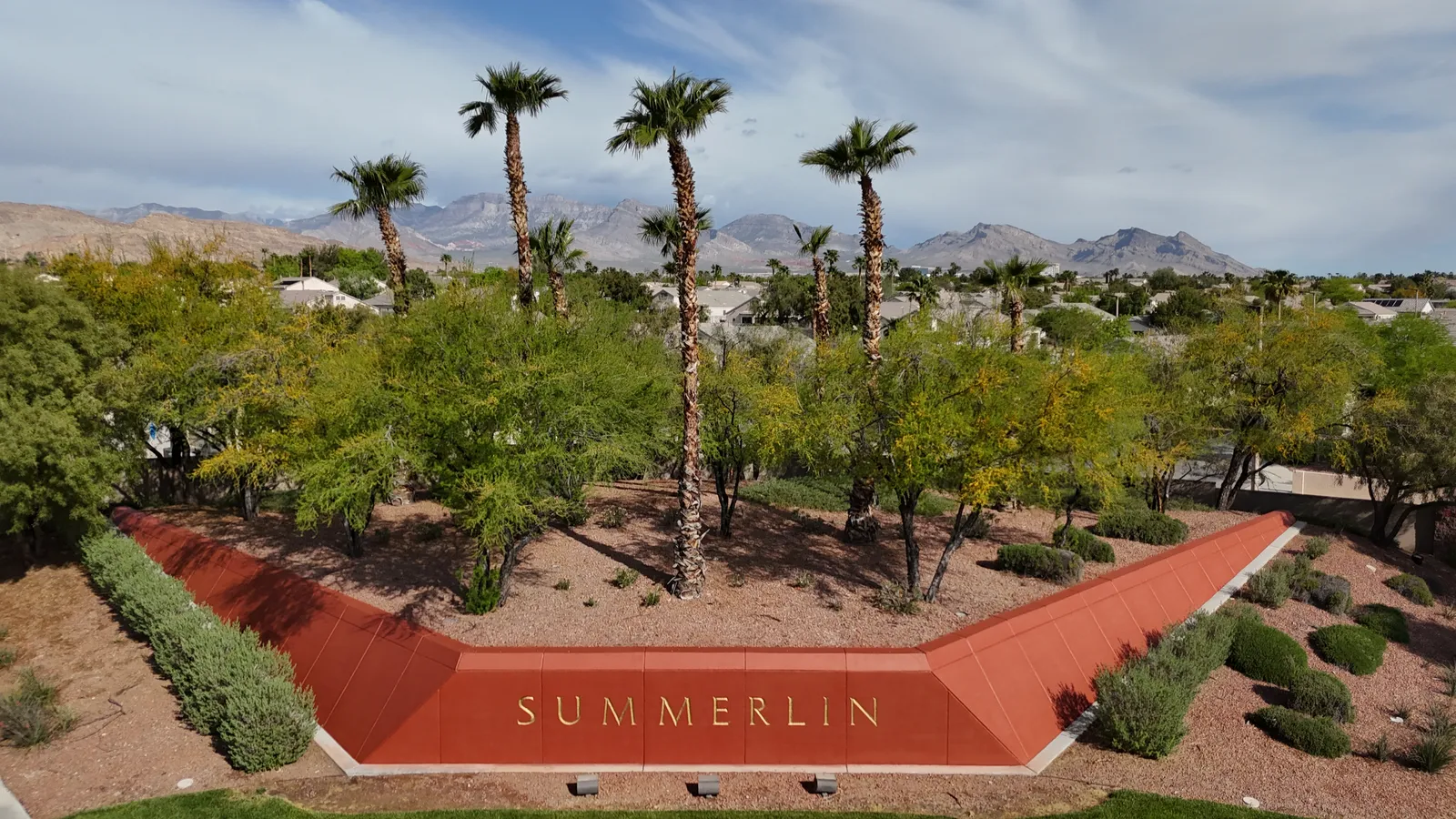 Keith Jones drone view of a Summerlin neighborhood from above